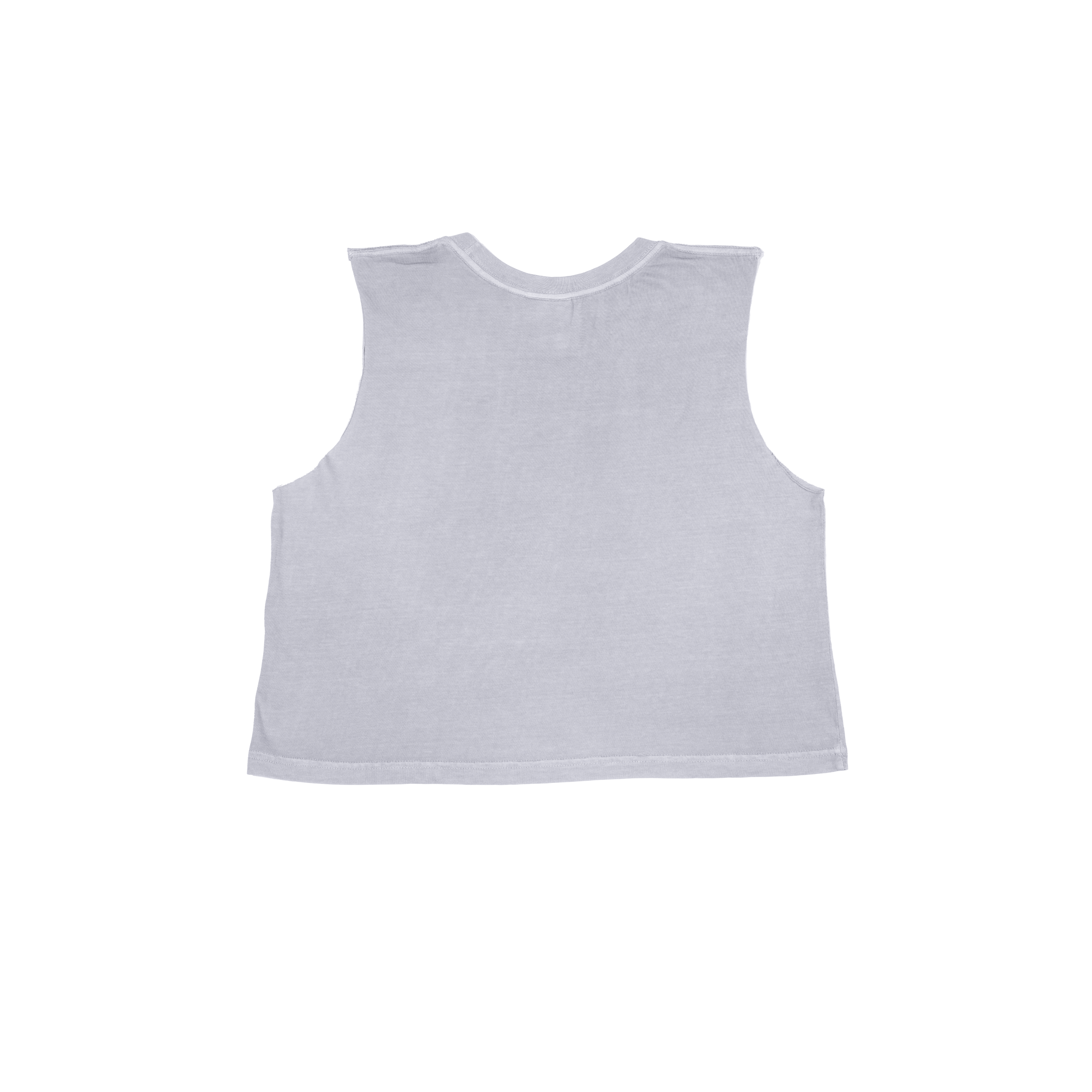 Women's Submerged Cropped Tank // Stone